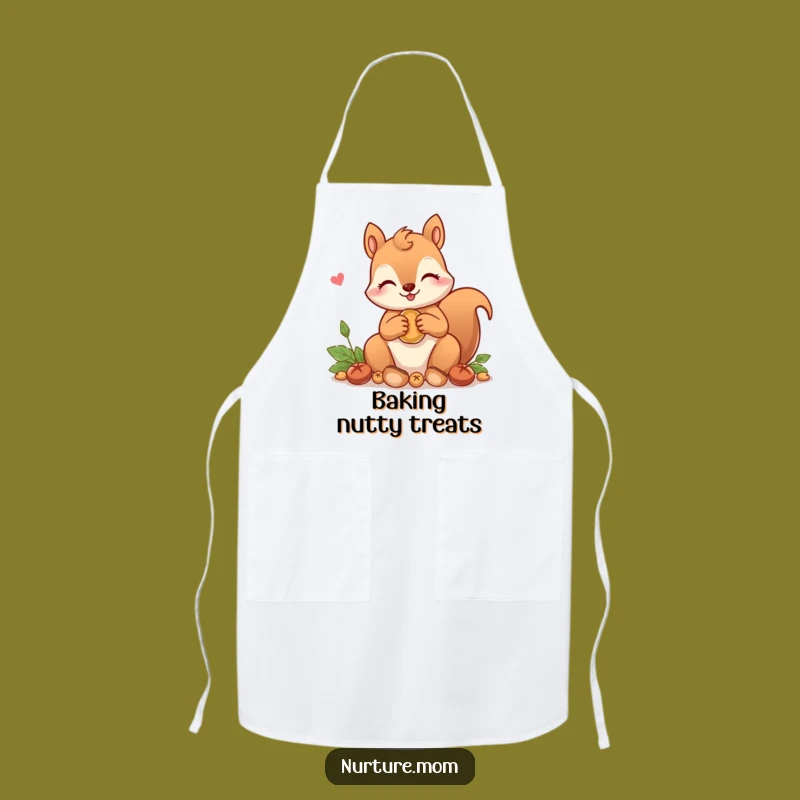 Funny! Squirrel Mom Apron: Gather Goodies with Love & Woodland Humor