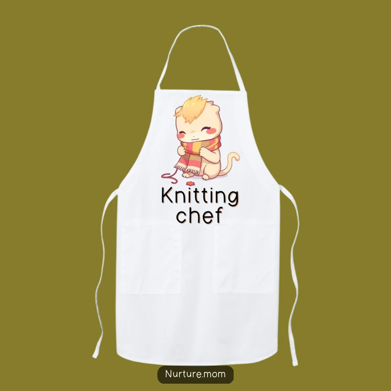 Funny Knitting Studio Apron - Keep Yarn Off Your Clothes!
