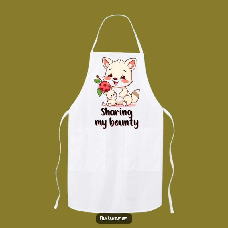 Funny Animal Sharing Kitchen Apron - Cook with Kindness!