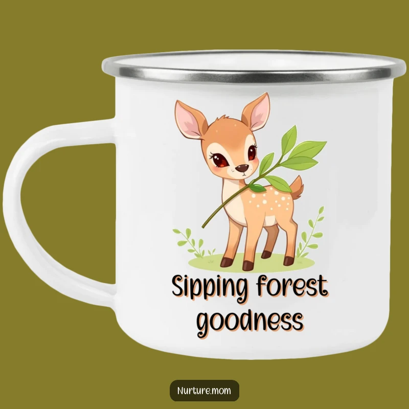 Funny Deer Nourishment Camping Mug: Embrace Nature's Humor Outdoors