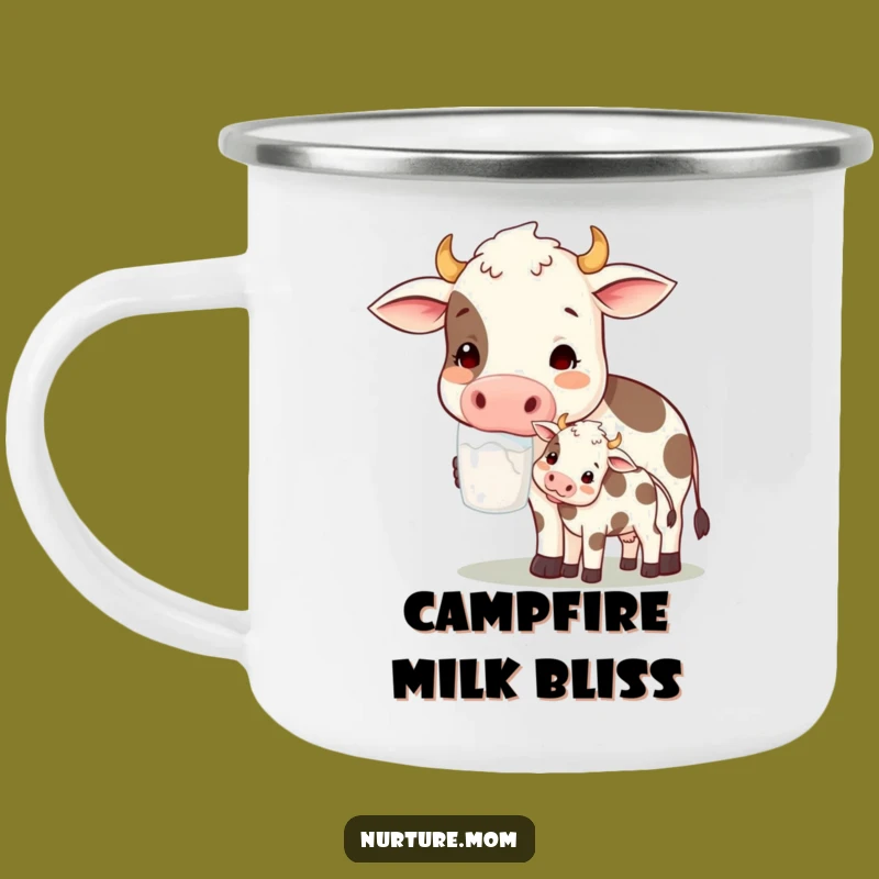 Funny! Happy Cow Mom Camping Mug: Adventure with Farm Fresh Humor