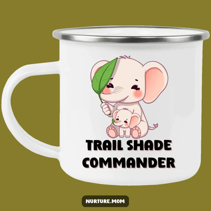 Funny Kawaii Elephant Mom Camping Mug: Adorable Outdoor Mama Companion