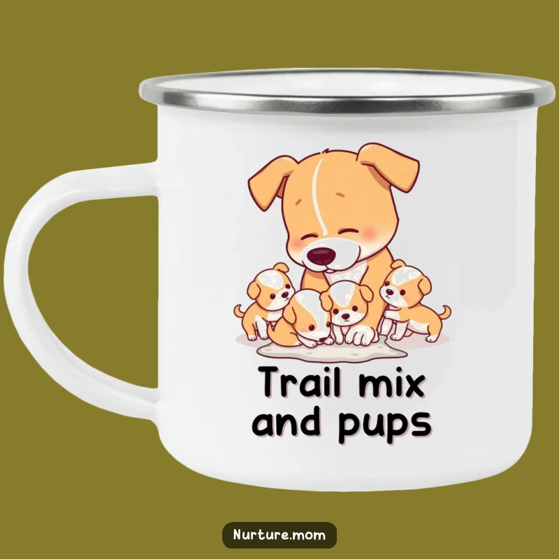 Funny Mom Dog Cleaning Camping Mug - Outdoor Humor Gift