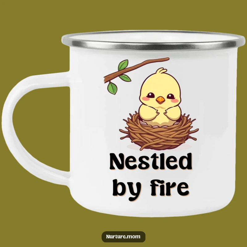 Durable Funny Bird Nest Camping Mug: Cozy Adventures Outdoors