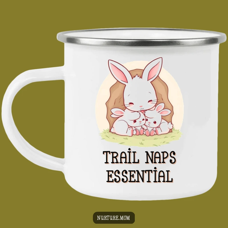 Funny Mother Rabbit Burrow Camp Mug: Cozy Outdoor Parenting Gift