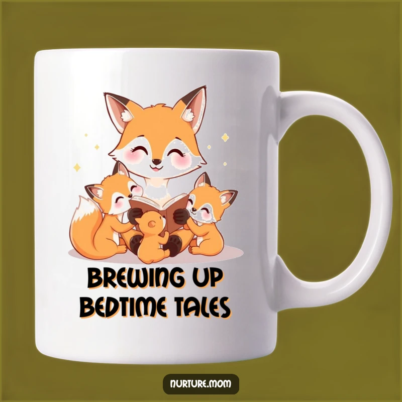 Funny Fox Mom Story Mug: Bedtime Tales for Cubs, a Cozy Gift