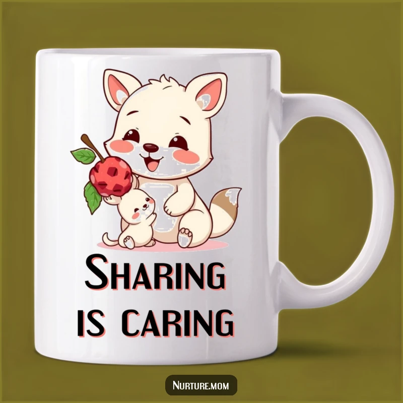 Funny Animal Sharing Mug - Sweet & Hilarious Friendship Gift!