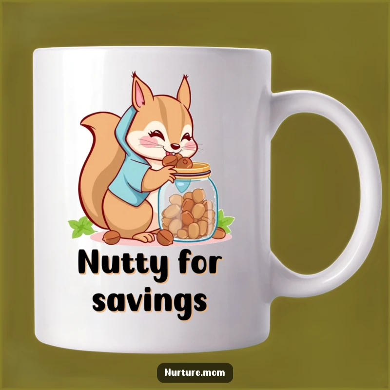 Funny Kawaii Squirrel Mom Mug: Nutty Gathering Humor, Perfect Funny Gift for Hoarders