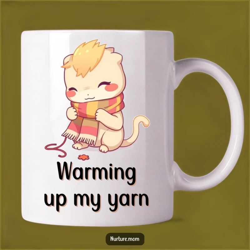 Funny Knitting Creature Mug - Hilarious Hobbyist Gift!