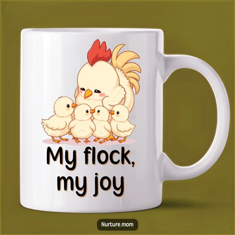 Funny Mother Hen Mug: Adorable Chicks, Warm & Loving, Perfect Funny Family Gift