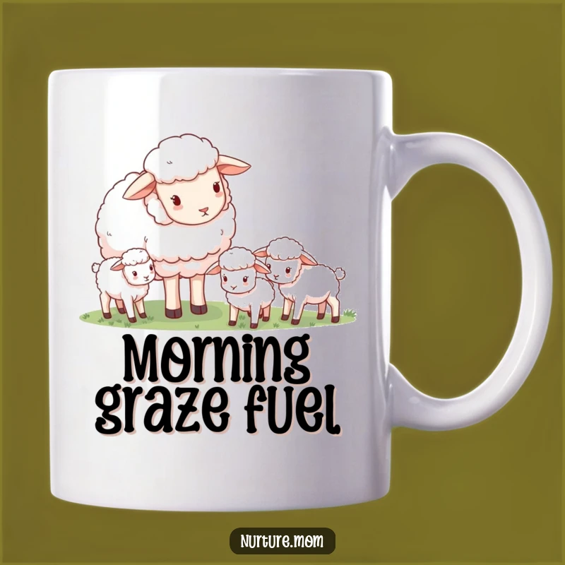 Funny Sheep Mom Mug: Gentle Guardian Ewe, Sweet Pastoral Animal Mom Gift
