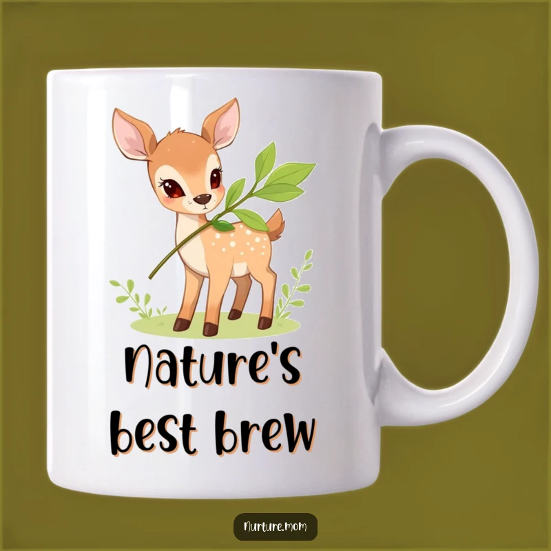 Funny Deer Nourishment Mug: A Humorous Nature Gift for Gentle Souls