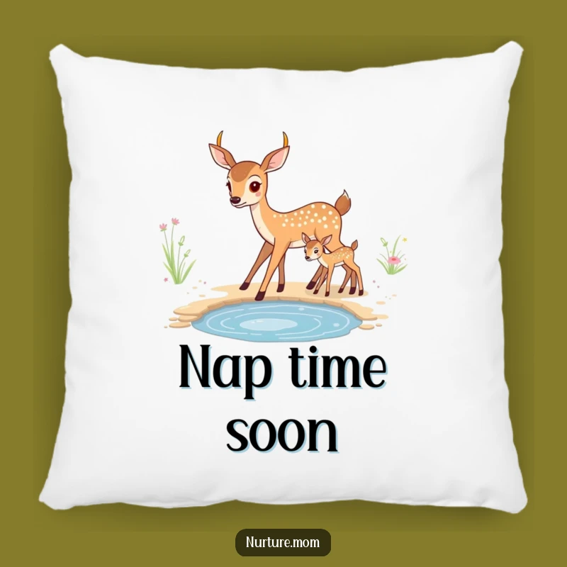 Cute Kawaii Mother Deer Funny Pillow for Cozy Comfort and Gifts