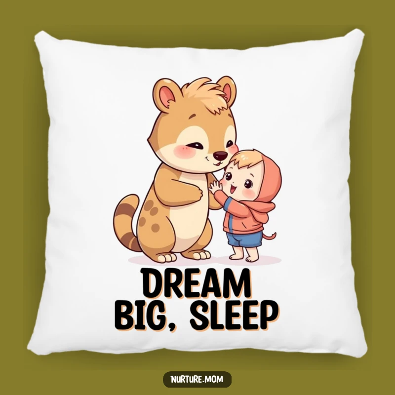 Funny Animal Comfort Pillow: Cozy Humor & Learning Support