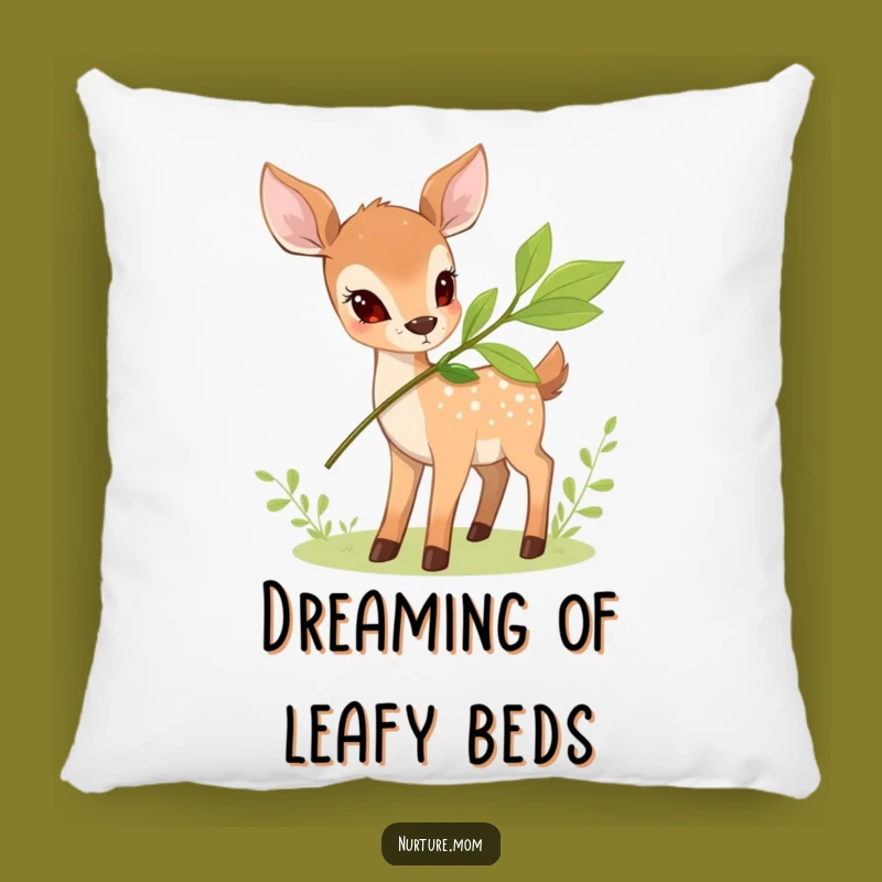 Funny Deer Nourishment Pillow: Snuggle with Nature's Humorous Comfort