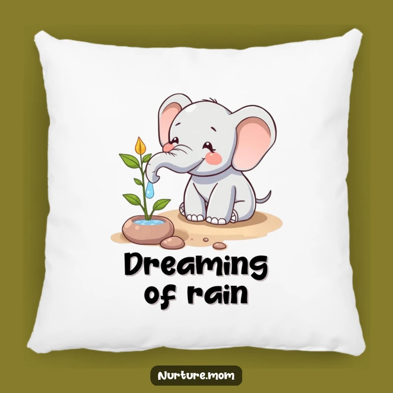 Funny Elephant Watering Pillow: Cozy Comfort and Hilarious Eco Decor