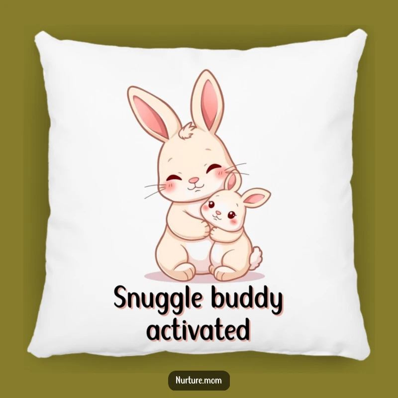Funny Nurturing Rabbit Hug Pillow: Snuggle with Humorous Affection