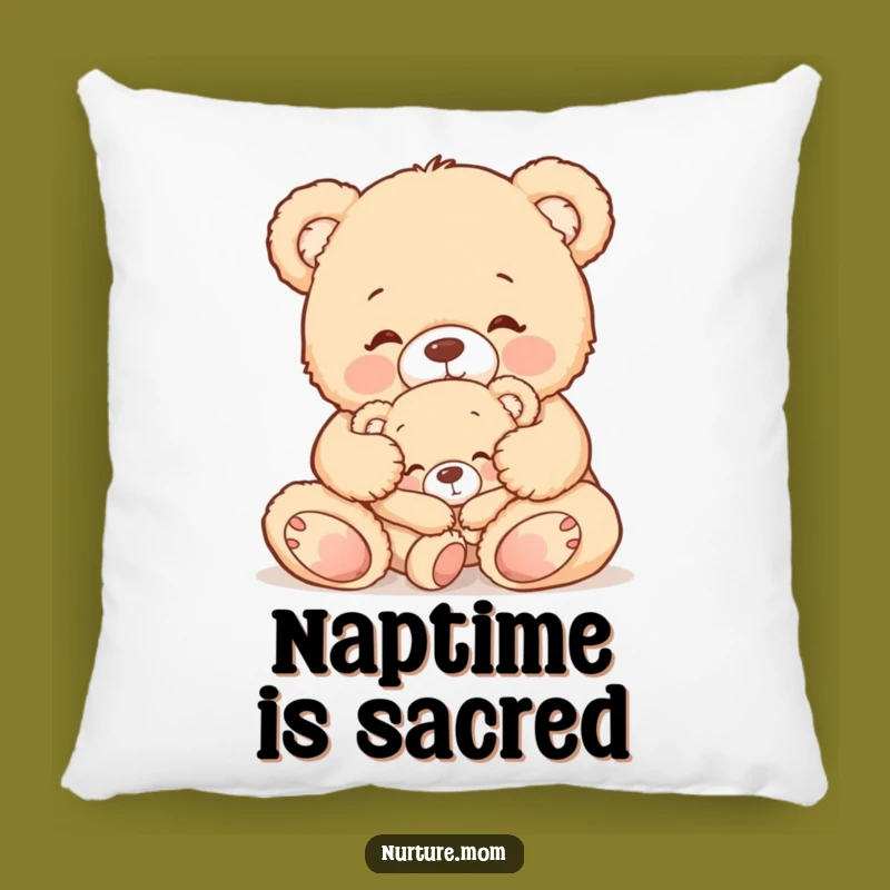 Cozy Funny Teddy Bear Mom Pillow: Gentle Tuck-In Comfort for Sweet Dreams