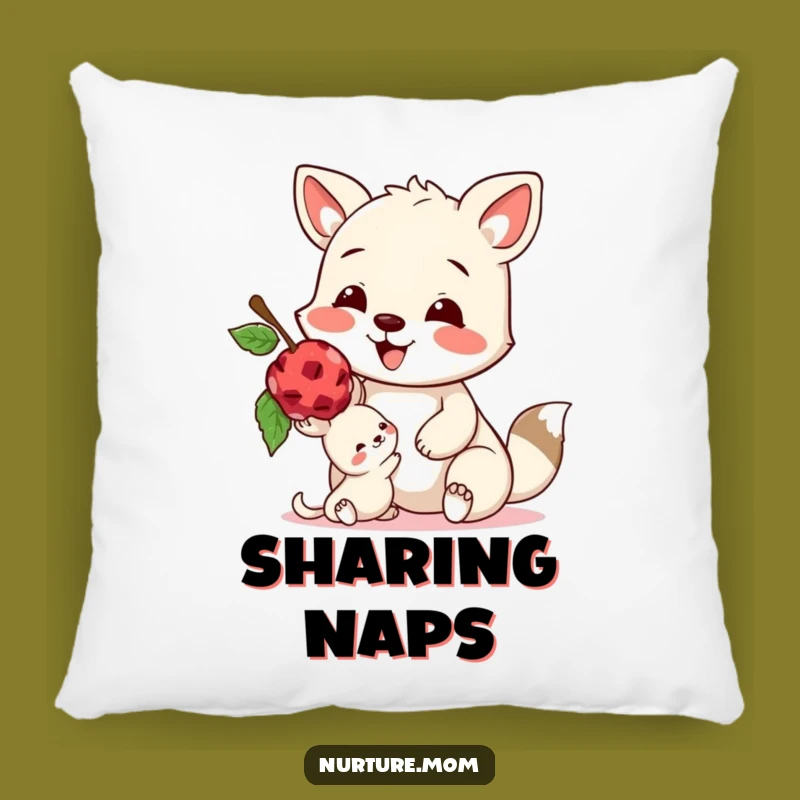 Funny Animal Sharing Pillow - Cozy & Kind Accent!