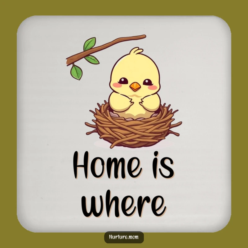 Funny Bird Nest Coasters: Protect Surfaces with Cozy Charm