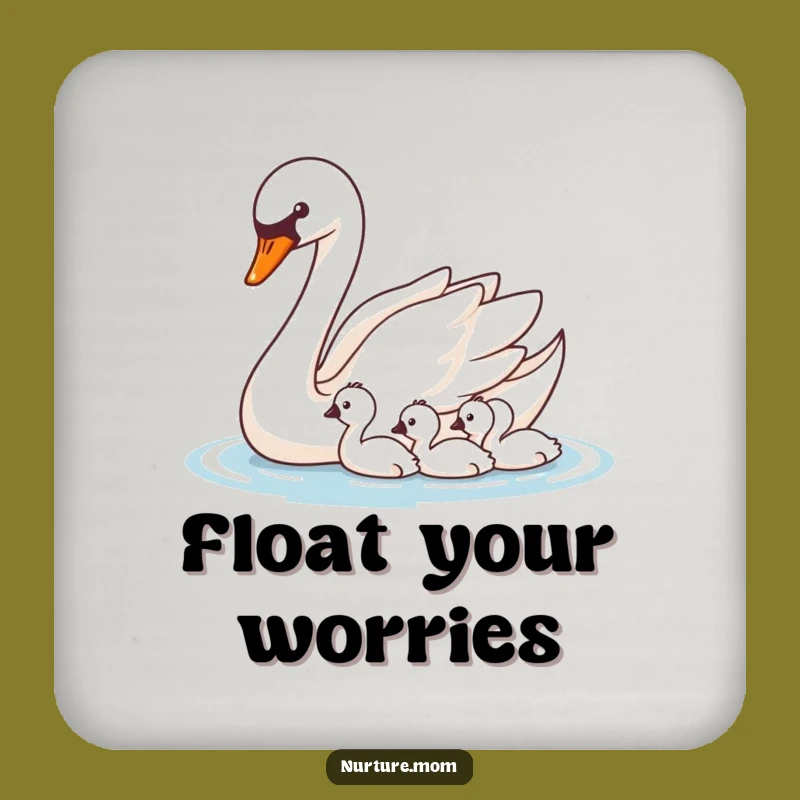 Funny Swan Guidance Coaster Set: Elegant Surface Protection Gift