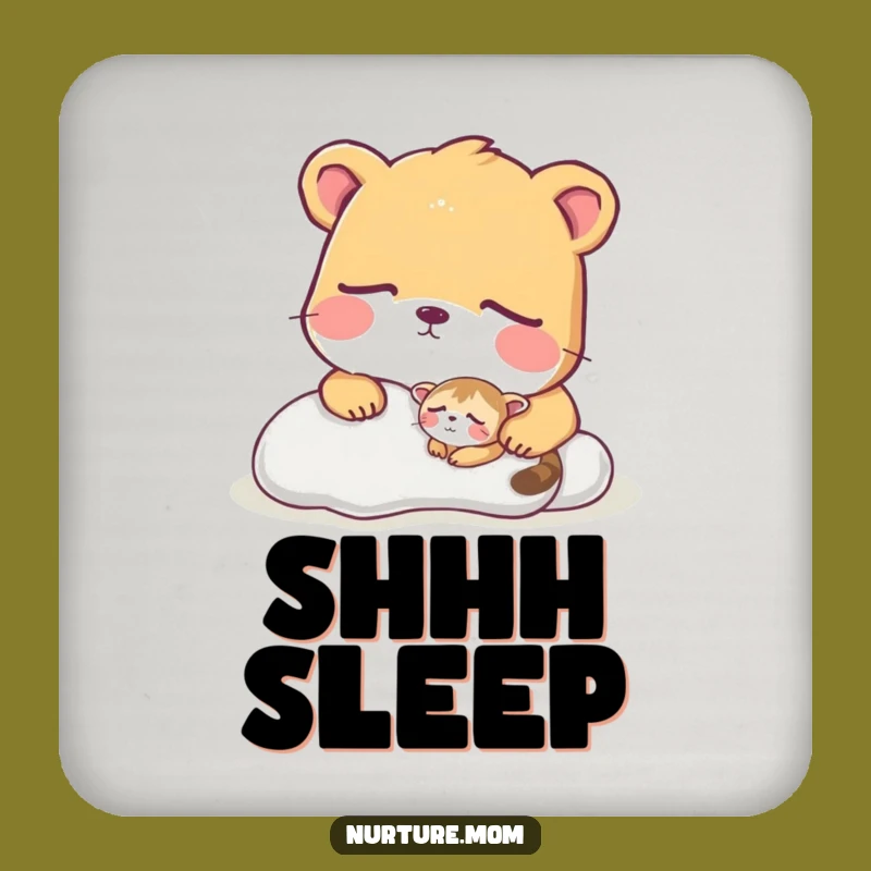 Funny Animal Coaster: Adorable Protector Scene, Protects Surfaces, Funny Gift