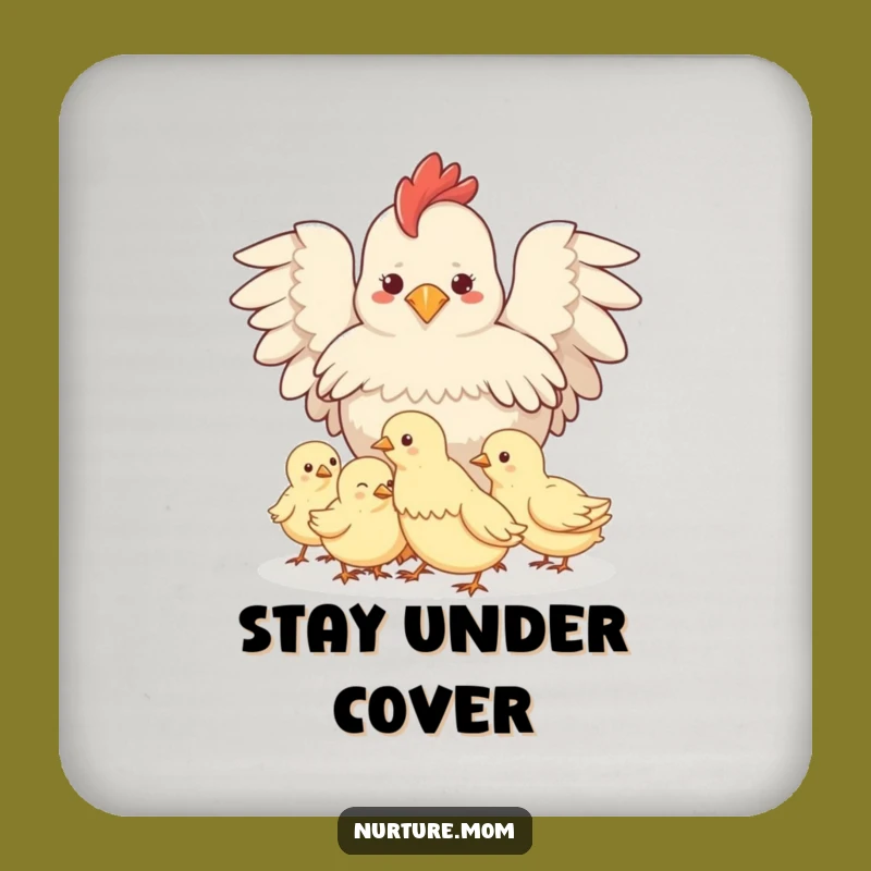Funny Protective Hen Coaster Set: Cute Farm Surface Protection Gift
