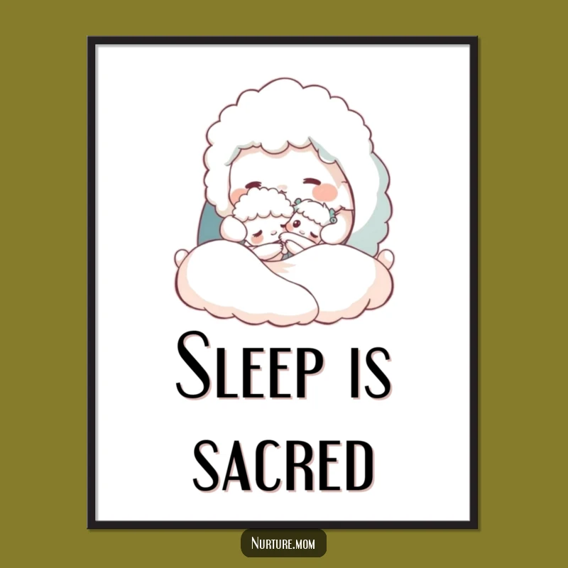 Funny Creature Bedtime Poster - Sweet Nursery Decor Gift!
