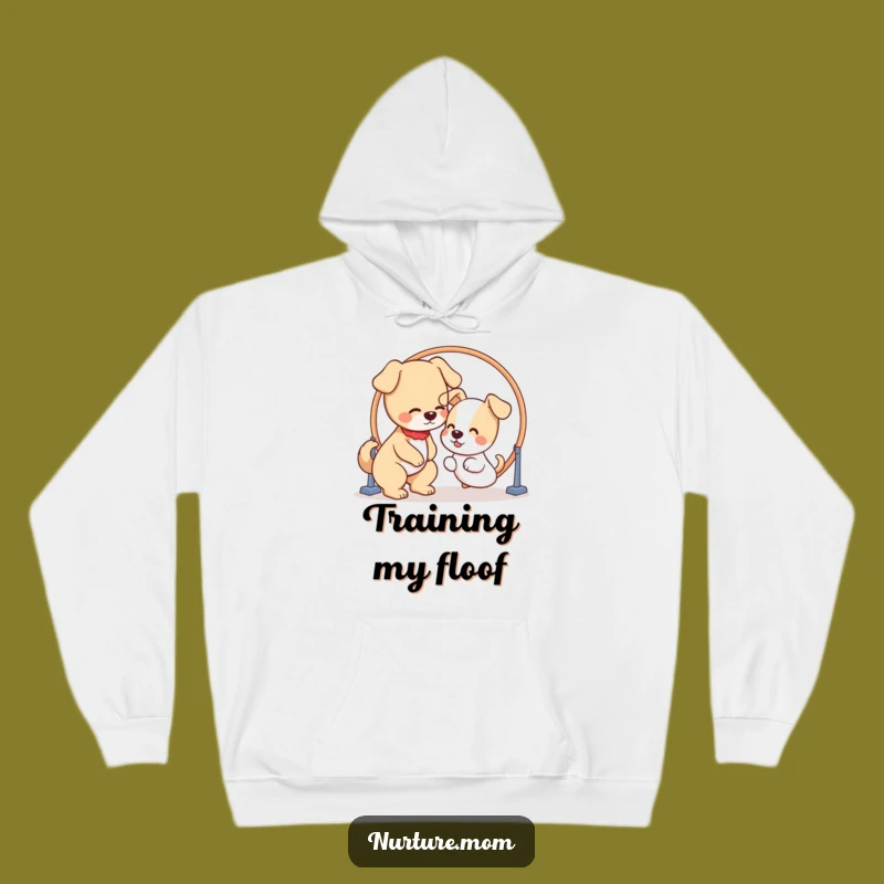 Cozy Funny Hoodie: Kawaii Dog Mom Puppy Hoop - Warm Pet Lover Gift