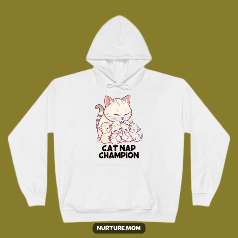 Cozy Funny Mother Cat Purring Hoodie: Ultimate Comfort Feline Gift
