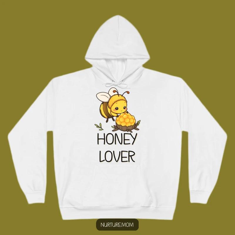 Cozy Kawaii Mother Bee Funny Hoodie - Diligent Worker Gift
