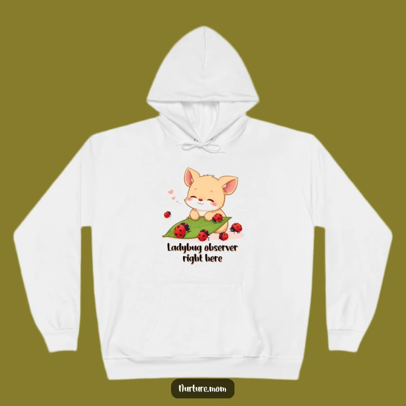 Funny Cozy Hoodie: Content Animal's Ladybug Watcher's Sigh Gift