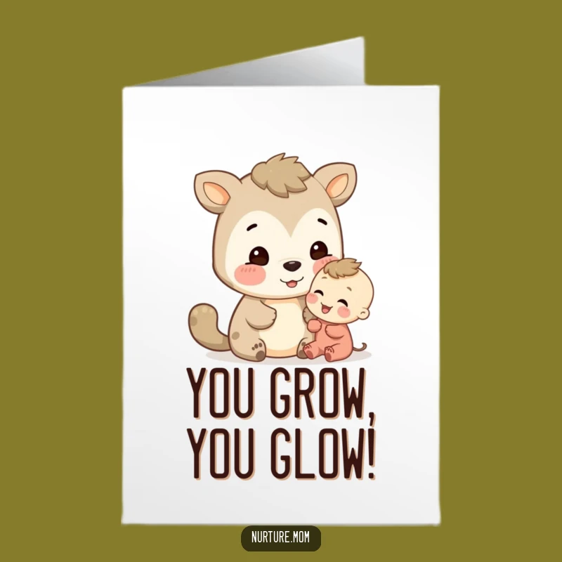 Free Printable Birthday Card: Animal's Encouragement Funny Downloadable Greeting