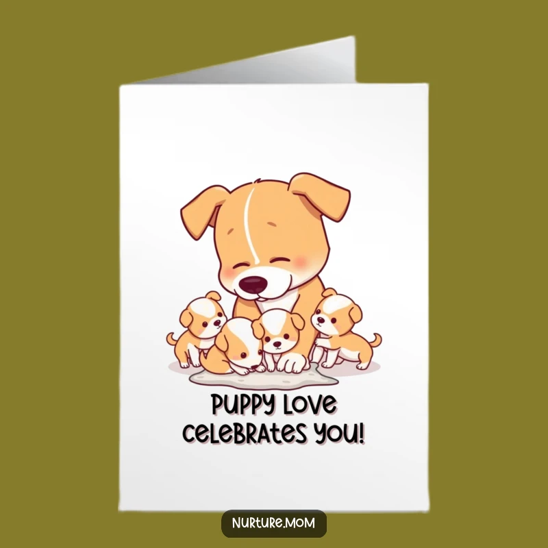 Free Printable Birthday Card: Funny Dog Mom & Pups for a Hilarious Downloadable Gift