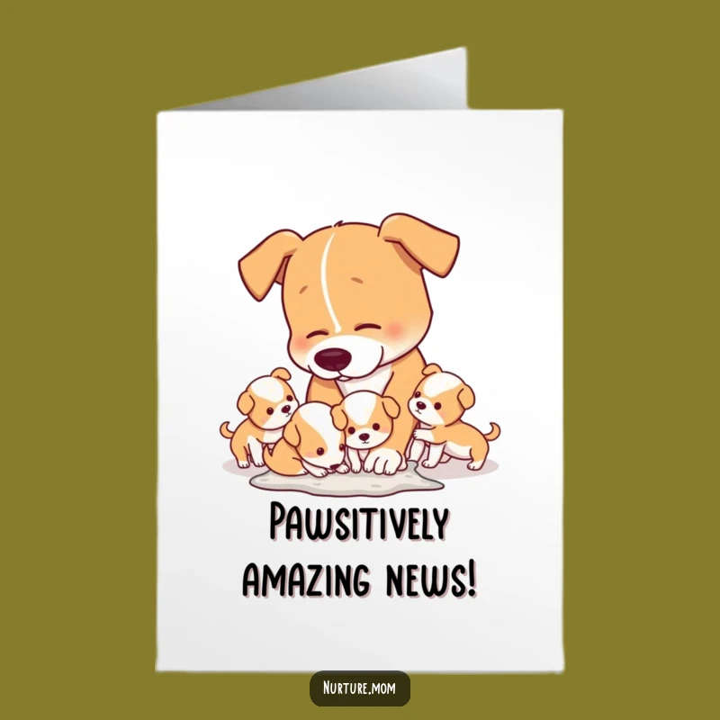 Free Printable Congrats Card: Hilarious Dog Mom & Pups, Perfect Downloadable Gift