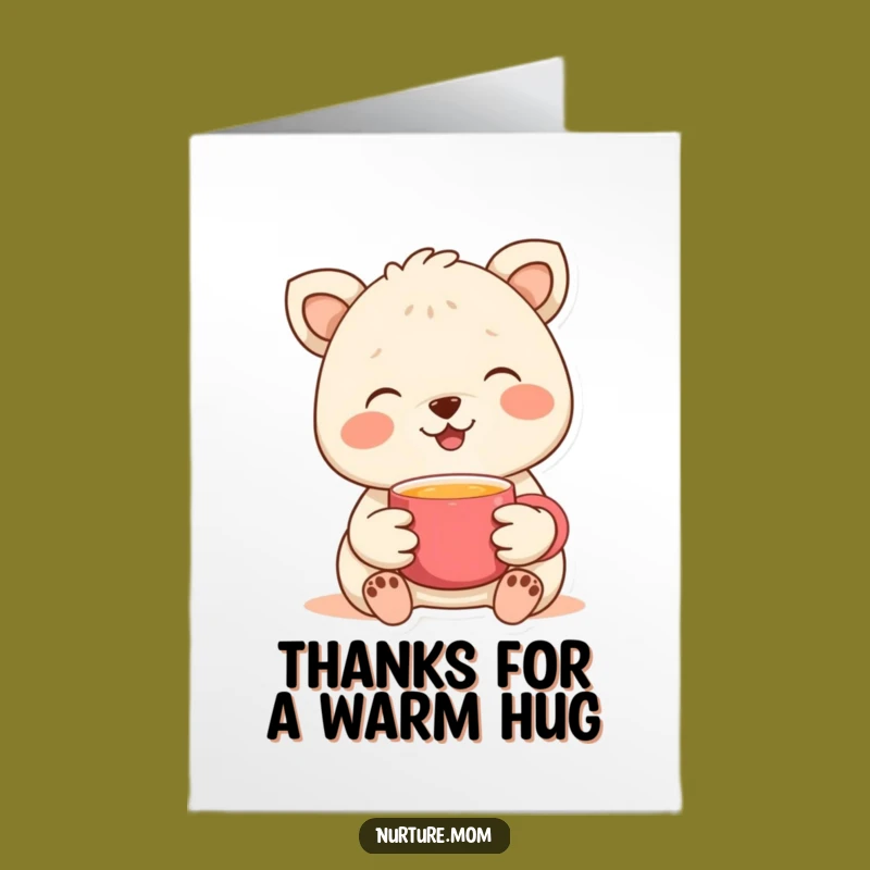 Thanks a Latte Free Printable Thank You Card: Cozy Drink DIY Gift