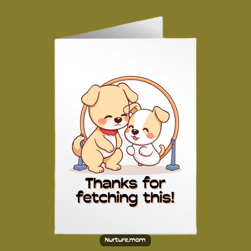 Free Printable Dog Mom Thank You Card - Puppy Hoop Guidance Grateful Funny