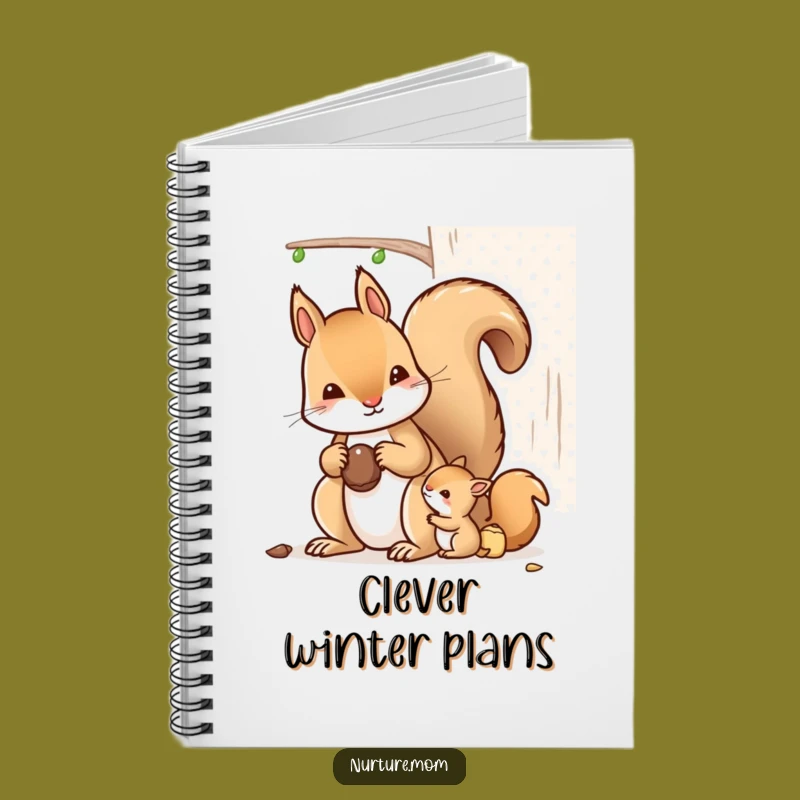 Kawaii Mother Squirrel Funny Notebook - Organizing Journal Gift