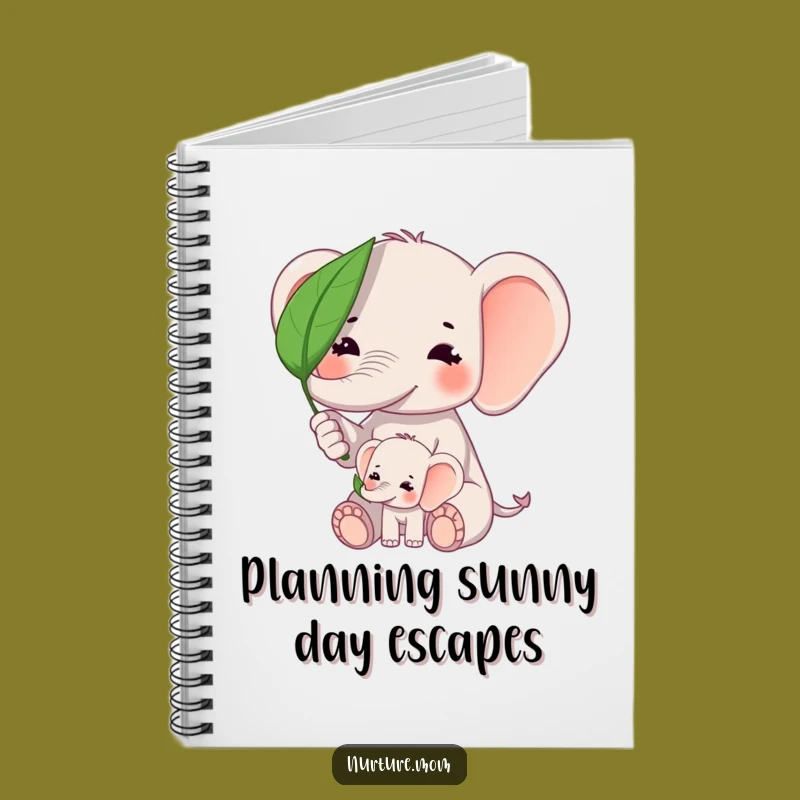 Funny Kawaii Elephant Mom Notebook: Cute Journal for Mama's Thoughts