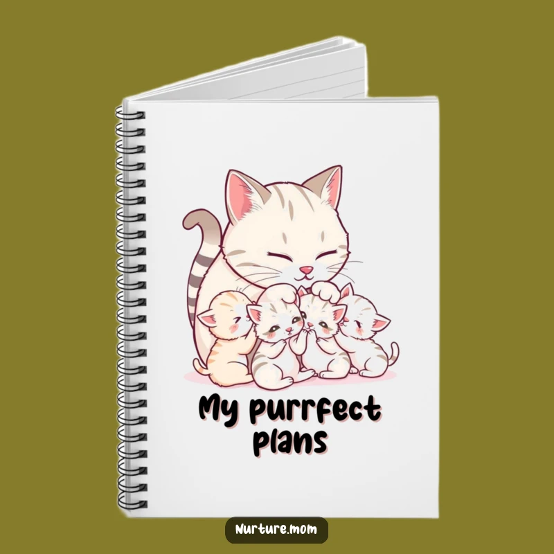 Funny Mother Cat Purring Journal: Cute Feline Note-Taking Gift