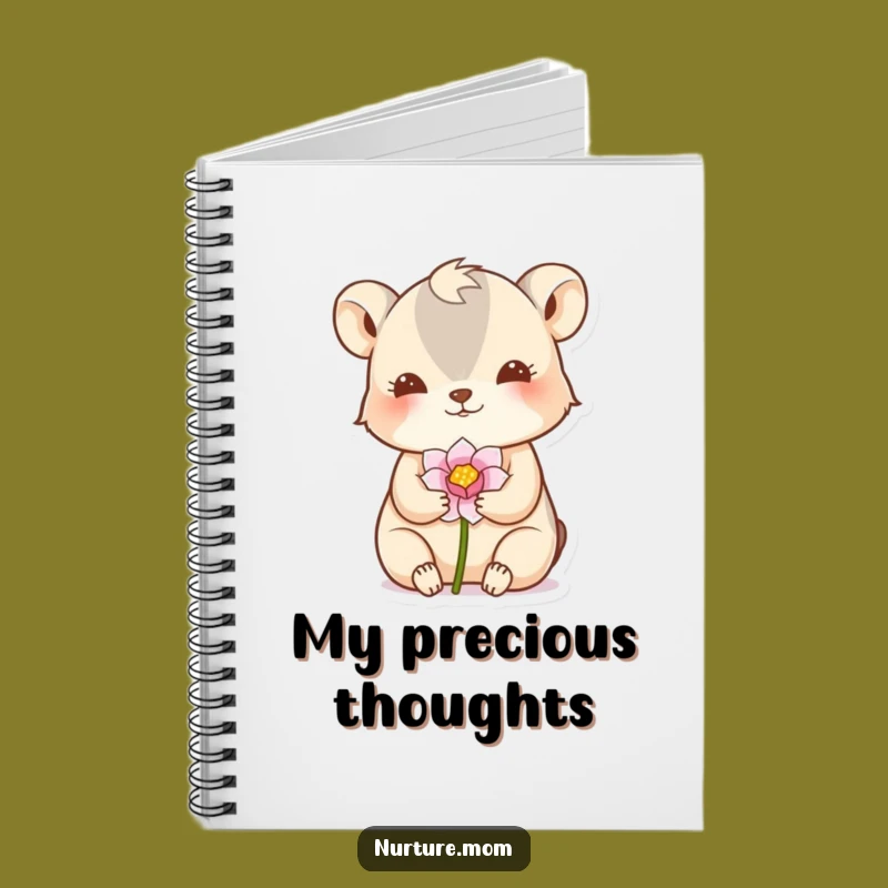 Funny Nurturing Notebook: Animal's Flower Bud Journal Gift