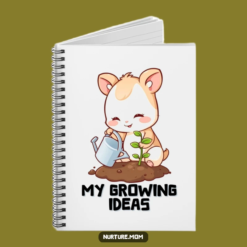 Funny Gardener's Notebook: Smiling Animal's Sprout Journal Gift
