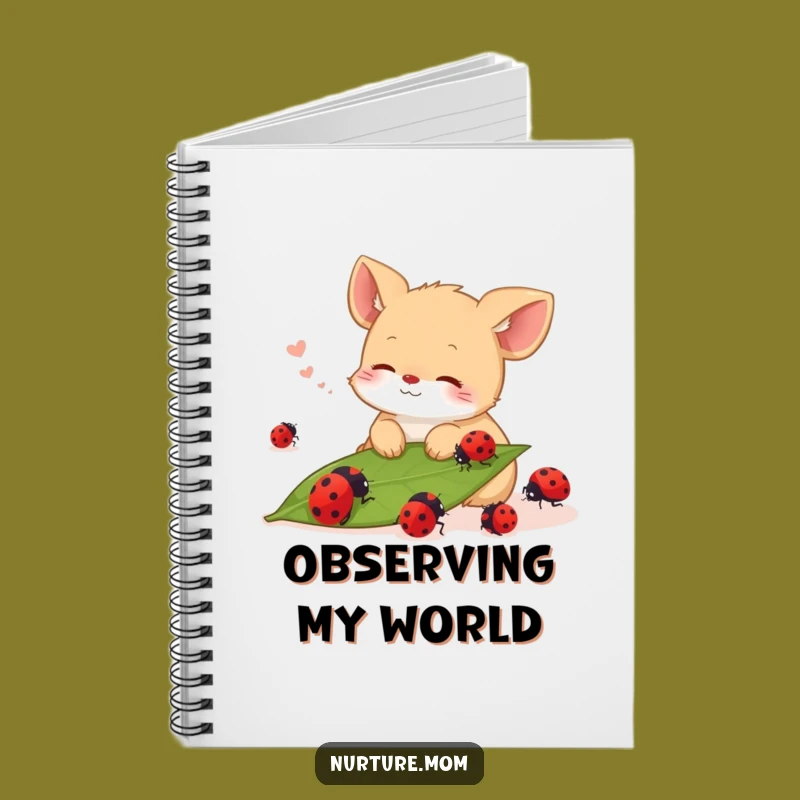 Funny Content Notebook: Animal's Ladybug Watcher Journal Gift