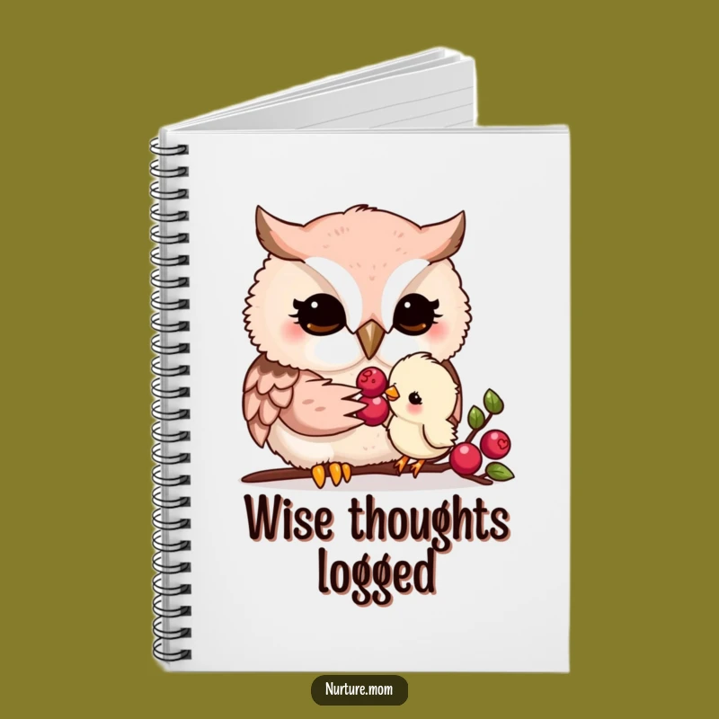 Funny Kawaii Owl Mom Notebook: Tender Moments for Your Notes