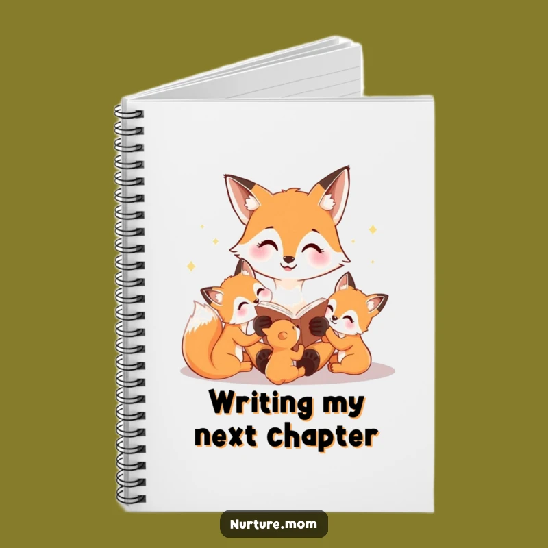Funny Fox Mom Notebook: Jot Down Stories with Woodland Flair