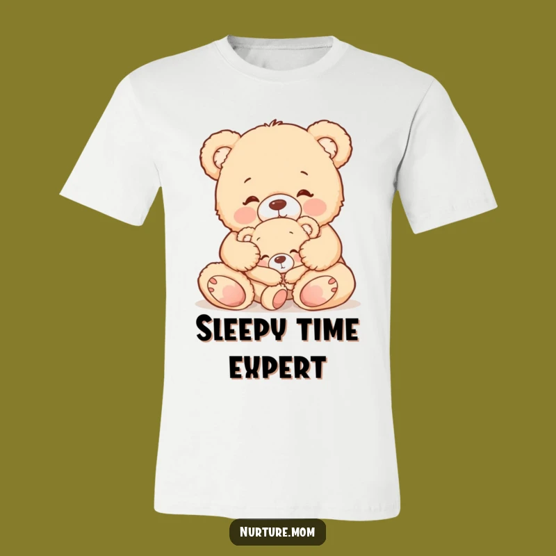 Funny Mother Bear T-Shirt: Gentle Tuck-In for Sleepy Cub, a Loving Gift