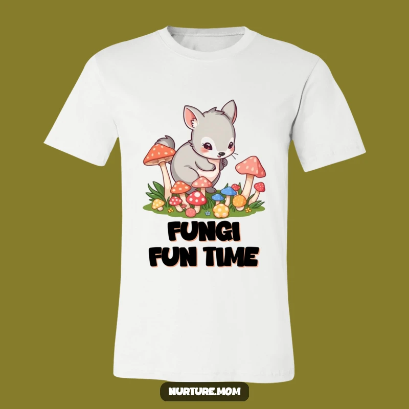 Funny Mushroom Tee: Playful Animal's Forager Shirt Gift