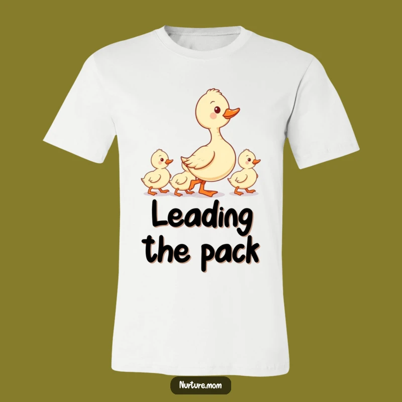 Funny T-Shirt: Kawaii Duck Mom Ducklings Line - Cute Parenting Gift