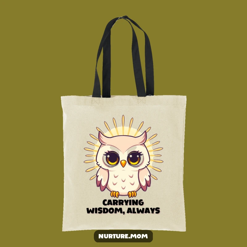 Funny Owl Mom Tote Bag: Carry Wisdom & Style, Ideal Funny Gift Bag