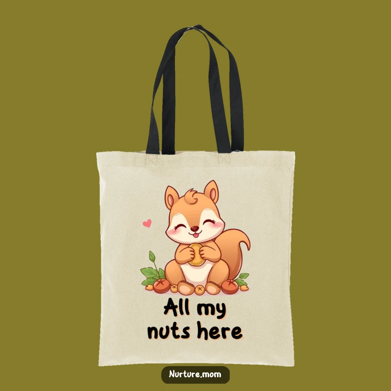 Funny! Cute Squirrel Mom Tote Bag: Carry Your Treasures with Love & Laughs